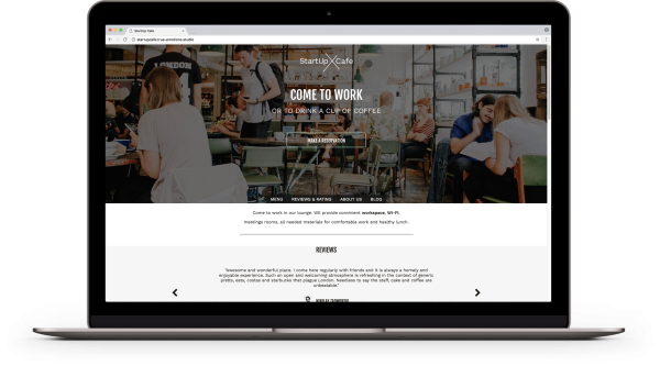 StartUp Cafe - PSD Template